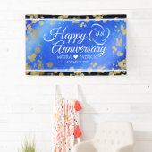 Elegant 9th Lapis Lazuli Wedding Jubileum Spandoek (Insitu)