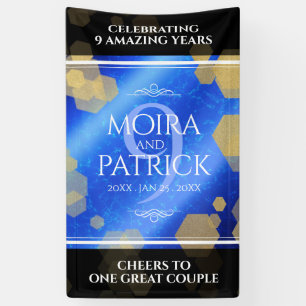 Elegant 9th Lapis Lazuli Wedding Jubileum Spandoek