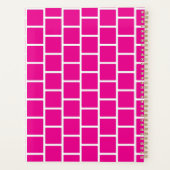 élégant à damiers rose non daté mensuel (Dos)