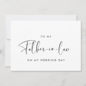 Elégant à ma belle-mère carte de jour de mariage (Devant)