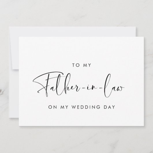 Elégant à ma belle-mère carte de jour de mariage (Devant)