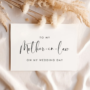 Élégant à ma belle-mère sur ma carte de jour de ma