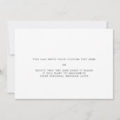 Elégant à ma tante sur ma carte de jour de mariage (Dos)