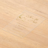 Elegant A Night Under the Stars Quinceañera Acryl Uitnodigingen (Laagn)