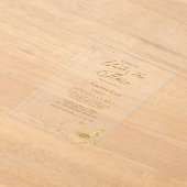 Elegant A Night Under the Stars Quinceañera Acryl Uitnodigingen (Laagn)