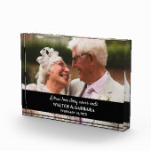 Elegant A True Love 50th Wedding Jubileum Gift Fotoblokken (Rechts)