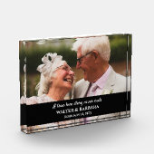 Elegant A True Love 50th Wedding Jubileum Gift Fotoblokken (Links)