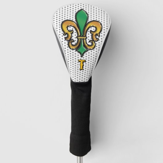 Elegant aangepast Fleur de Lis Golf ontwerp Golfheadcover (Voorkant)