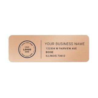 Elegant aangepast label voor retouradres zakelijk