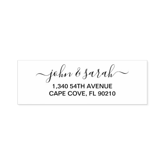 Elegant aangepaste adresstempel zelfinktende stempel (Design)