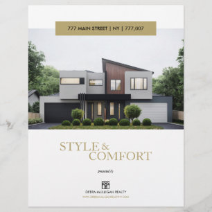 Elegant aangepaste brochure voor Estate-functies