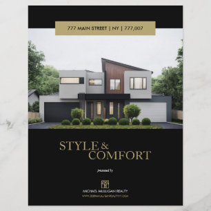 Elegant aangepaste brochure voor Estate-functies