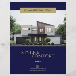 Elegant aangepaste brochure voor Estate-functies