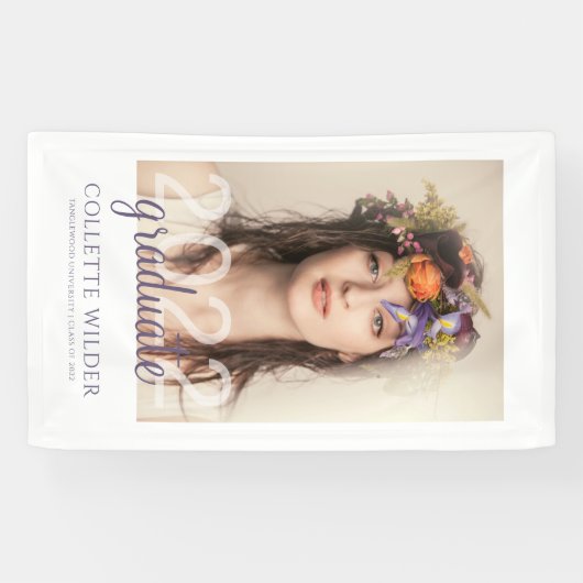 Elegant aangepaste portretbanner spandoek (Horizontaal)