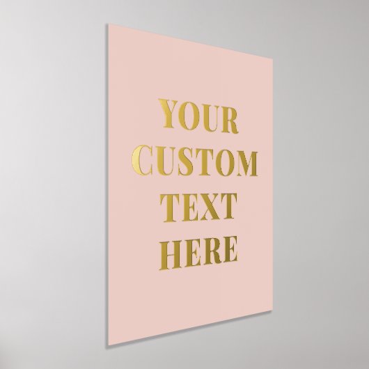 Elegant aangepaste tekst Blush roze Folie Afdrukken (Laagn)