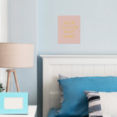 Elegant aangepaste tekst Blush roze Folie Afdrukken (Insitu (Slaapkamer))