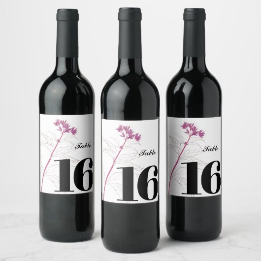 Elegant aangepaste wijn label Party tafel label Wijn Etiket (Flessen)
