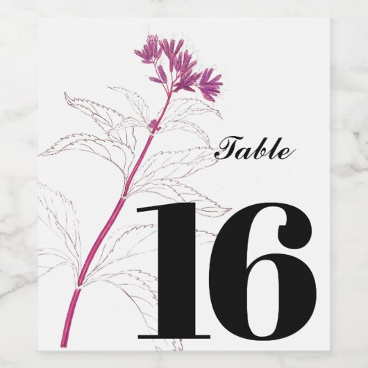 Elegant aangepaste wijn label Party tafel label Wijn Etiket (Enkel label)