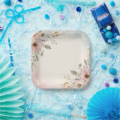 Elegant Abstract Art Decoratief Bord (Feest)