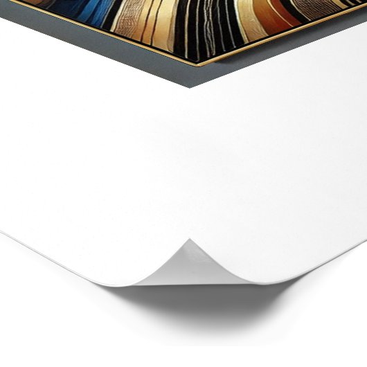 Elegant Abstract Art Poster Design. (Hoek)