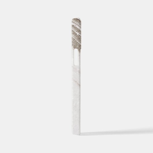 Elegant Abstract Bleek goudmarmer Agate  iPhone Hoesje (Rechterkant)