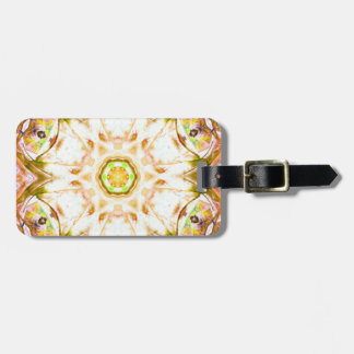 Elegant abstract bloemendesign patroon chique yoga bagagelabel