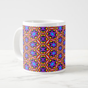 Elegant Abstract bloemmotief Extra Grote Beker