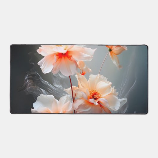 Elegant Abstract Blush Flower Misty Flow (Recto)