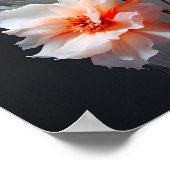 Elegant Abstract Blush Flower Misty Flow Poster (Hoek)