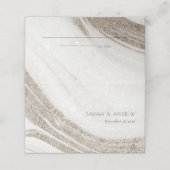 Elegant Abstract Bord Gold Marble Agate Wedding (Buitenkant ongevouwen)