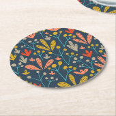 Elegant Abstract botanisch | Onderzetter (Gebogen)