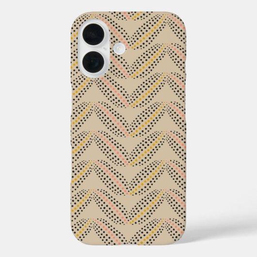 Elegant Abstract Botanische Stippen Patroon Sand B Case-Mate iPhone Case (Achterkant)