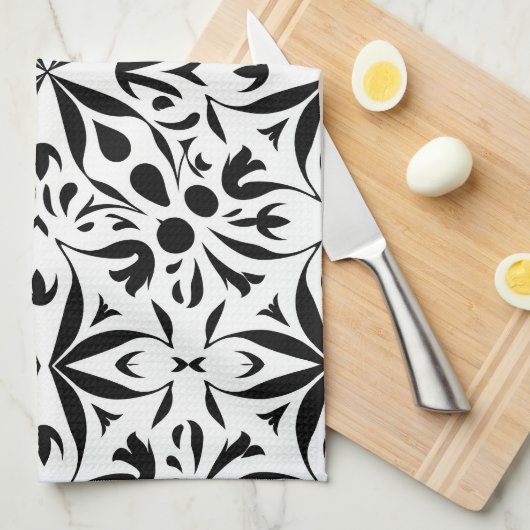 Elegant abstract classy theedoek (Quarter Fold)