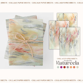 Elegant Abstract Collage  Inpakpapier Vel