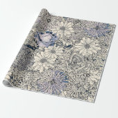 Elegant  Abstract Floral Achtergrond | Cadeaupapier (Uitgerold)