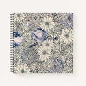 Elegant Abstract Floral Achtergrond | Notitieboek (Voorkant)