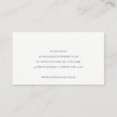 Elegant Abstract Glitter Ivory Gold Waterverf Visitekaartje (Achterkant)