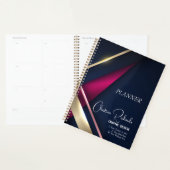 Elegant Abstract Gold Blue Roze Planner (Display)