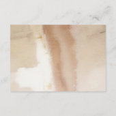 Elegant Abstract Goud Monogram Bruiloft Details Informatiekaartje (Achterkant)