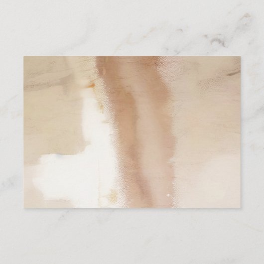 Elegant Abstract Goud Monogram Bruiloft Details Informatiekaartje (Achterkant)