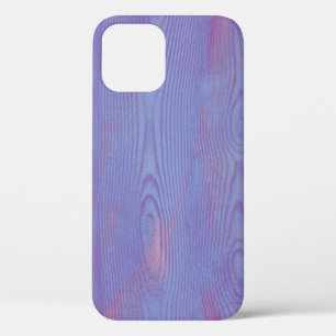 Elegant Abstract hout textuur Violet paars iPhone 12 Hoesje