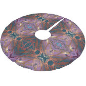 Elegant Abstract Kerstboom Rok (Gekanteld)