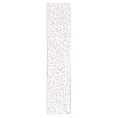 Elegant abstract kleurig confetti korte tafelloper (Voorkant)