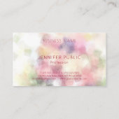 Elegant Abstract Kunstachtergrond Moderne Sjabloon Visitekaartje (Achterkant)