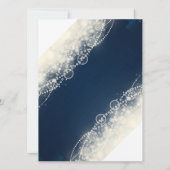 Elegant Abstract Lace en Pearls Party Kaart (Achterkant)