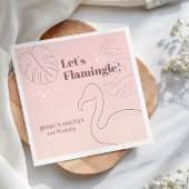 Elegant Abstract Lets Flamingle Servet