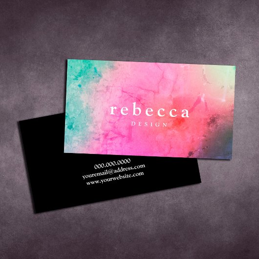 Elegant abstract, levendig, kleurrijk grafisch ont visitekaartje