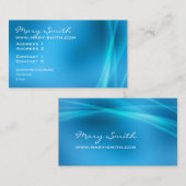 Elegant Abstract licht blauw Visitekaartje (Voorkant / Achterkant)