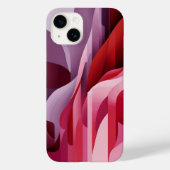 Elegant Abstract Lila Rood Roze Kleuren Case-Mate iPhone Case (Achterkant)