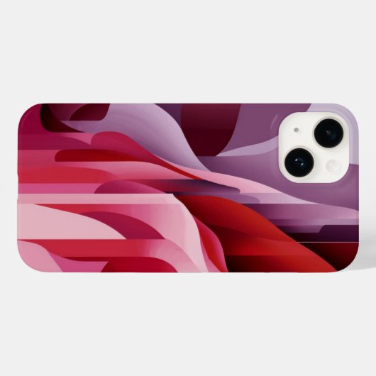 Elegant Abstract Lila Rood Roze Kleuren Case-Mate iPhone Case (Achterkant (horizontaal))